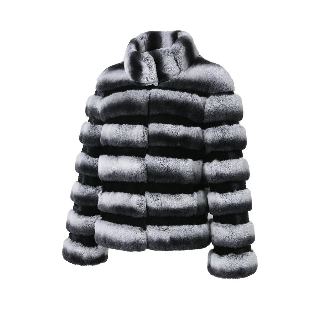 Noire Chinchilla Fur Jacket – Maison Aurélia