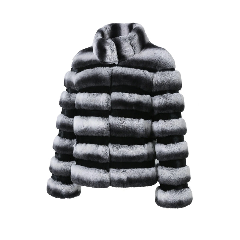Noire Chinchilla Fur Jacket
