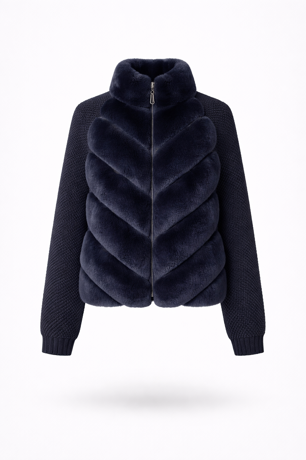 Celeste Knit Fur Jacket – Maison Aurélia
