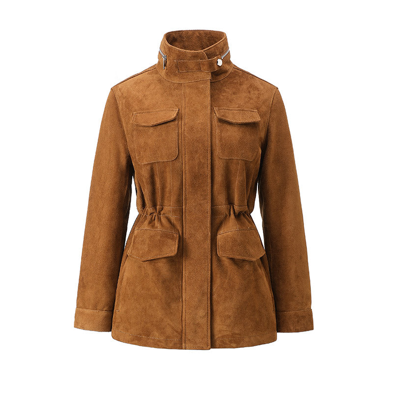 Sienna Suede Coat – Maison Aurélia