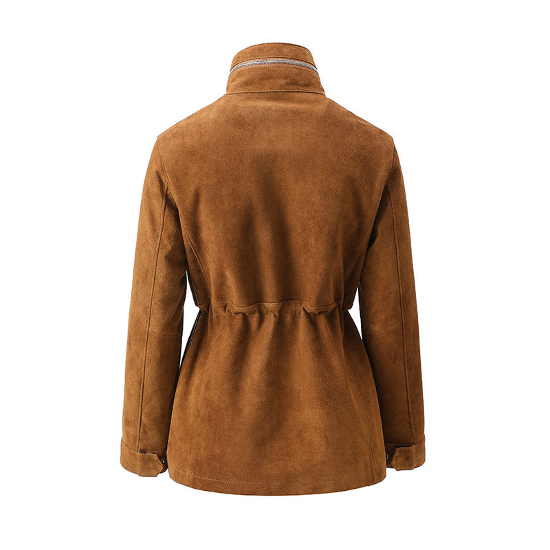 Sienna Suede Coat – Maison Aurélia