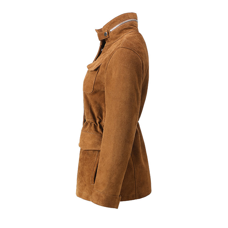 Sienna Suede Coat – Maison Aurélia