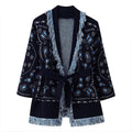 Éloise Cashmere Cardigan in navy – Maison Aurélia