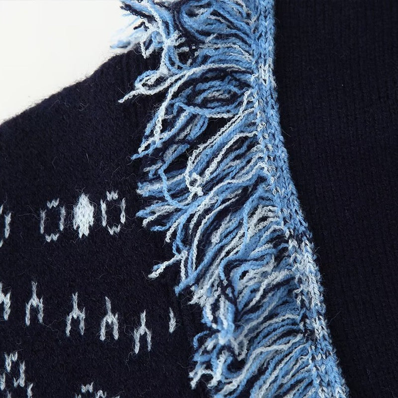 Éloise Cashmere Cardigan in navy – Maison Aurélia