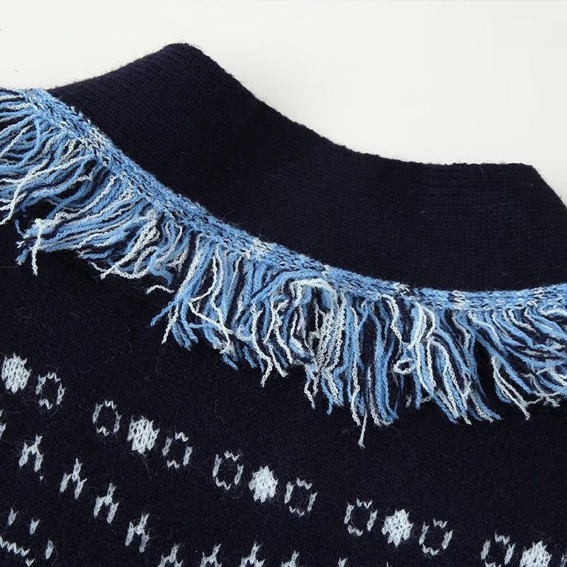 Éloise Cashmere Cardigan in navy – Maison Aurélia