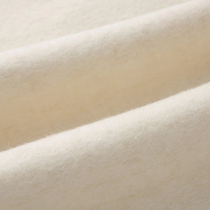 Valérie Fox Fur Collar Wool Coat in cream – Maison Aurélia