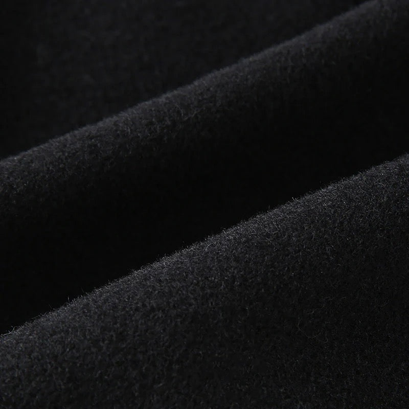 Aubrée Wool Coat with brown fox fur collar – Maison Aurélia