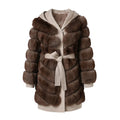 Sienna Fox Fur Hooded Wool Coat – Maison Aurélia
