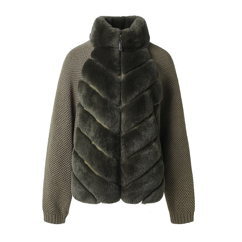 Sienna Knit Fur Jacket – Maison Aurélia