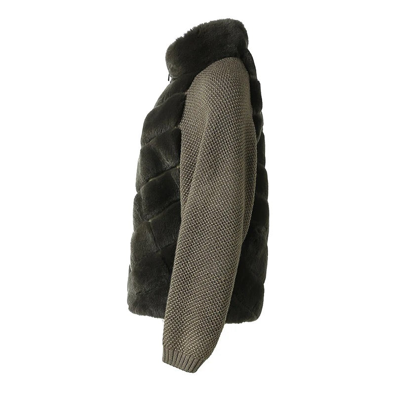 Sienna Knit Fur Jacket – Maison Aurélia