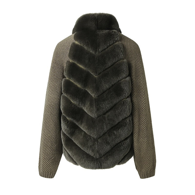 Sienna Knit Fur Jacket – Maison Aurélia