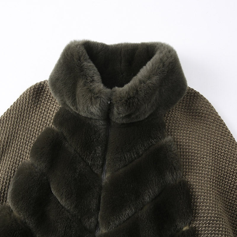 Sienna Knit Fur Jacket – Maison Aurélia