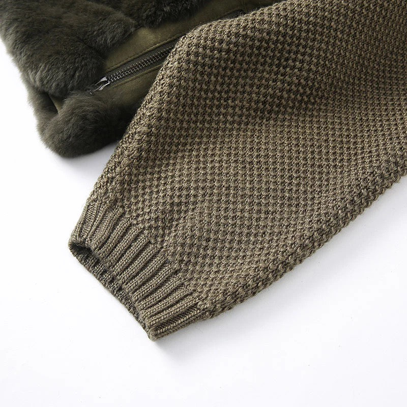 Sienna Knit Fur Jacket – Maison Aurélia