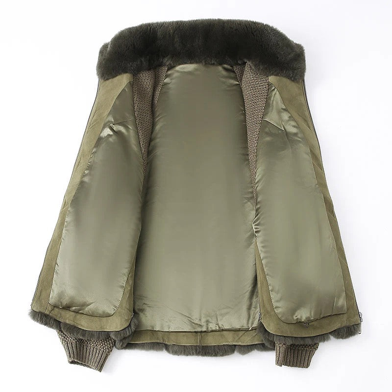 Sienna Knit Fur Jacket – Maison Aurélia