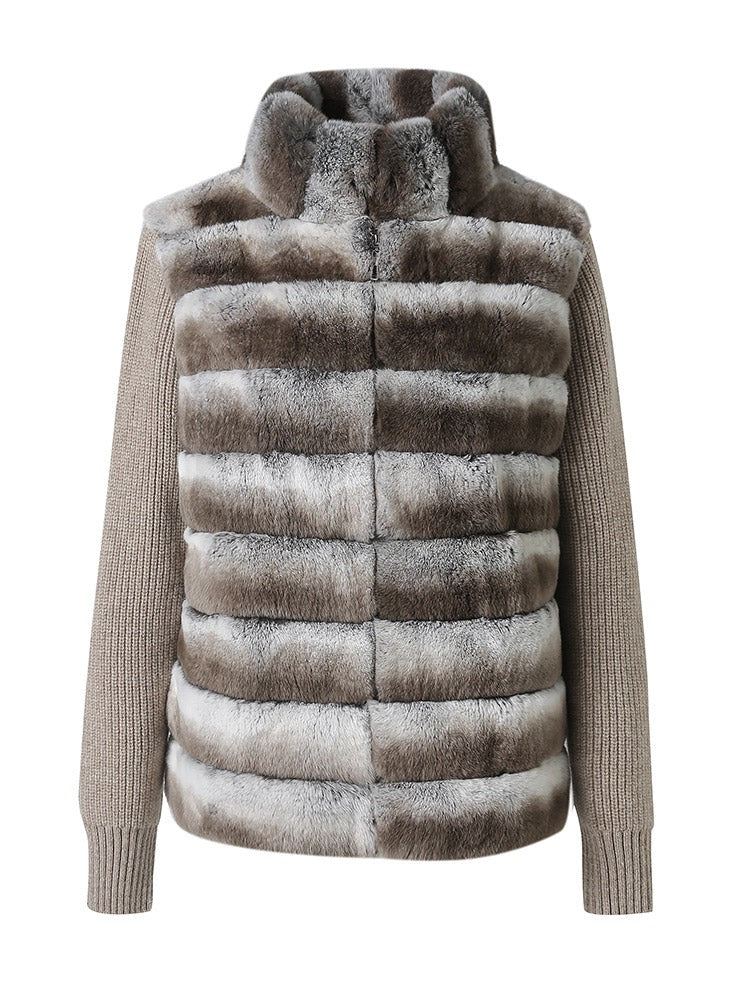 Oat Rex Fur Knit Bomber – Maison Aurélia