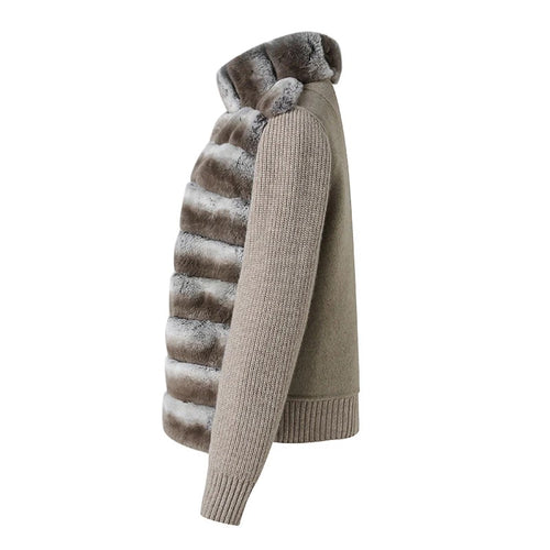 Oat Rex Fur Knit Bomber – Maison Aurélia
