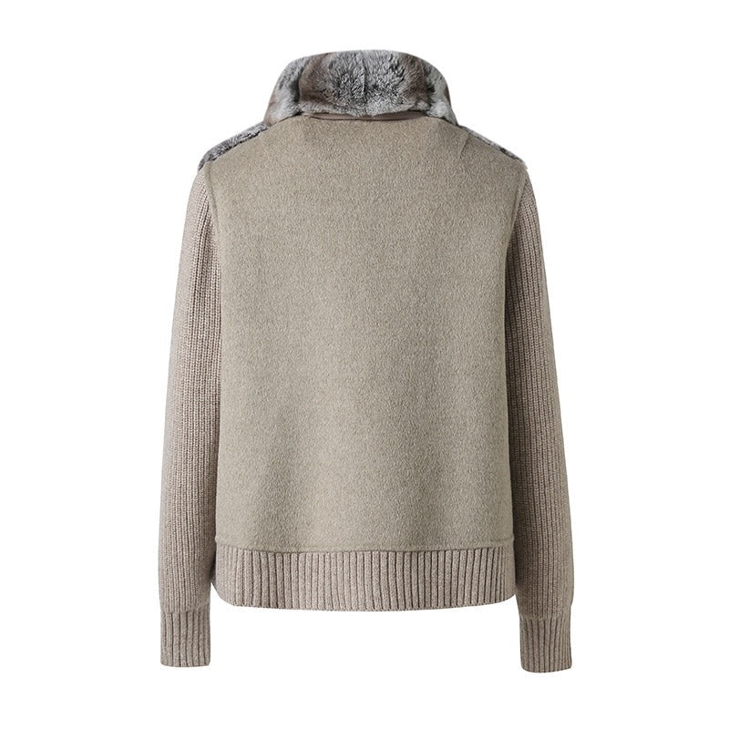 Oat Rex Fur Knit Bomber – Maison Aurélia