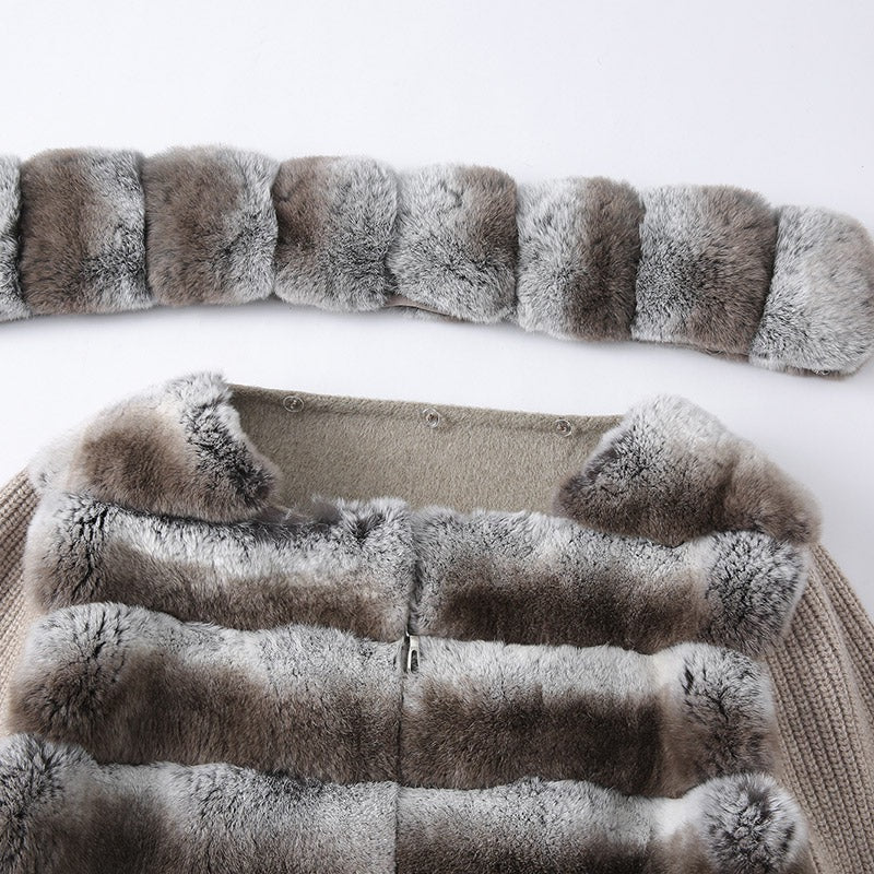 Oat Rex Fur Knit Bomber – Maison Aurélia