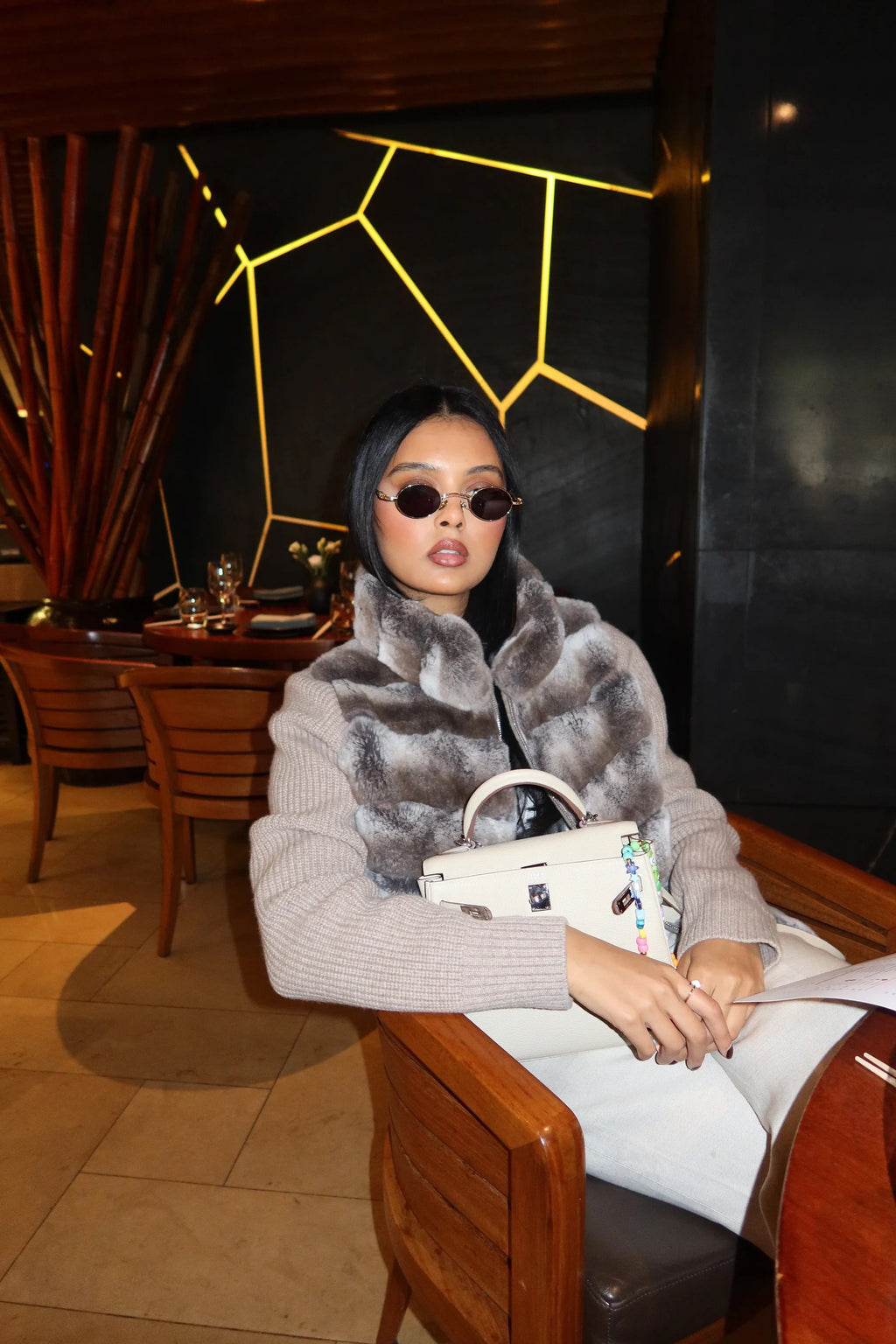 Oat Rex Fur Knit Bomber – Maison Aurélia
