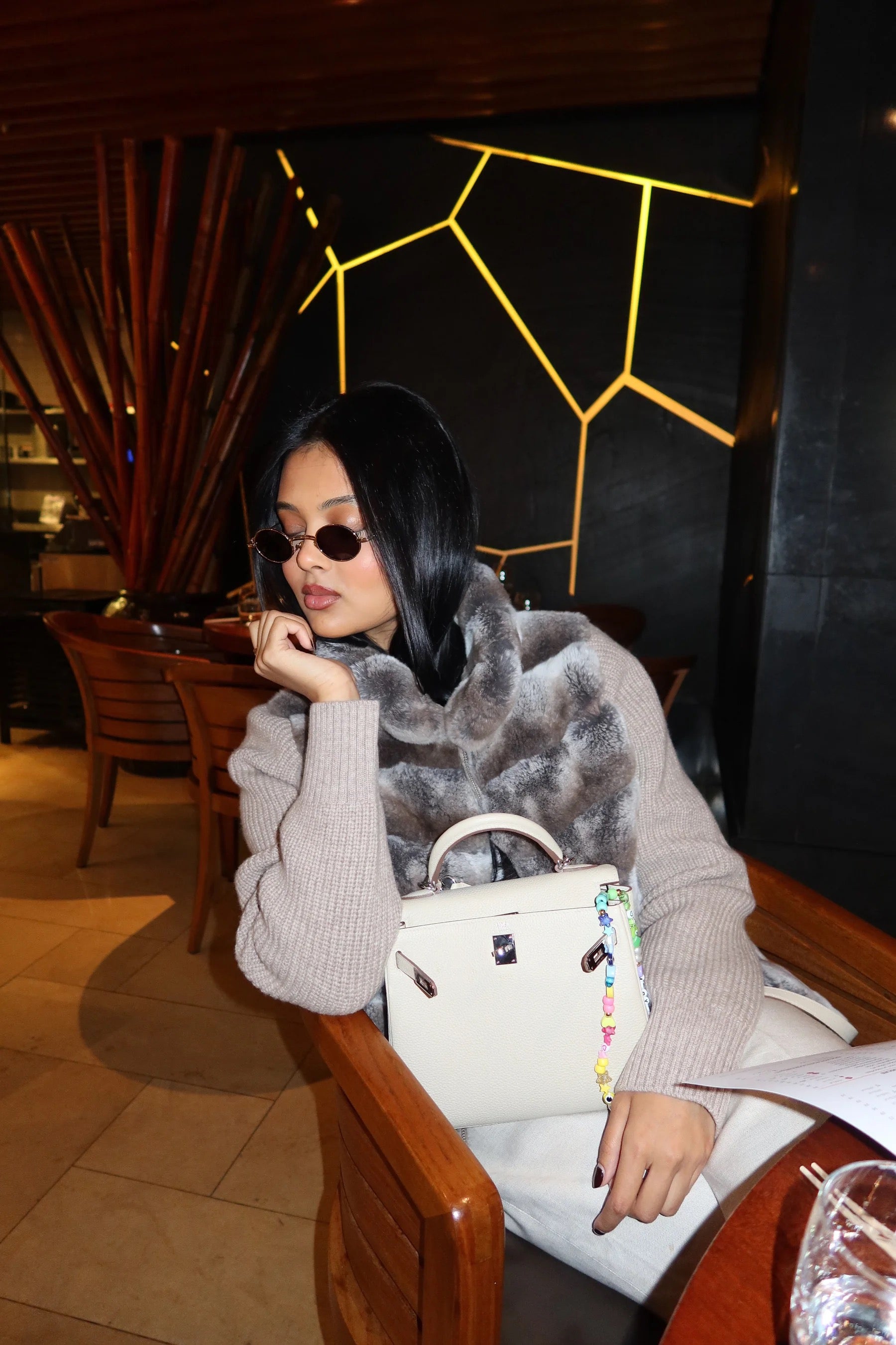 Oat Rex Fur Knit Bomber – Maison Aurélia