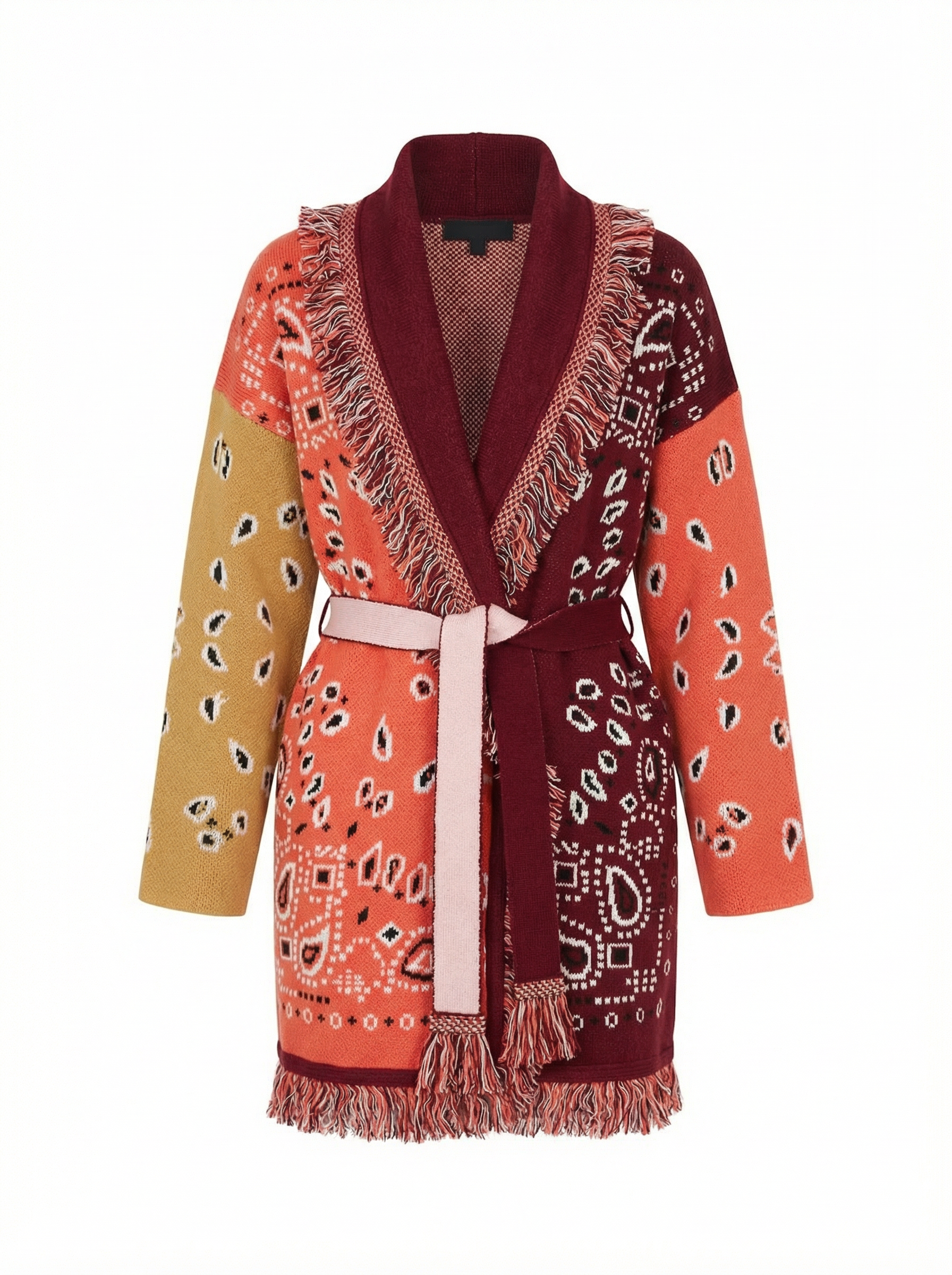 Rosé Cashmere Wrap Cardigan – Maison Aurélia