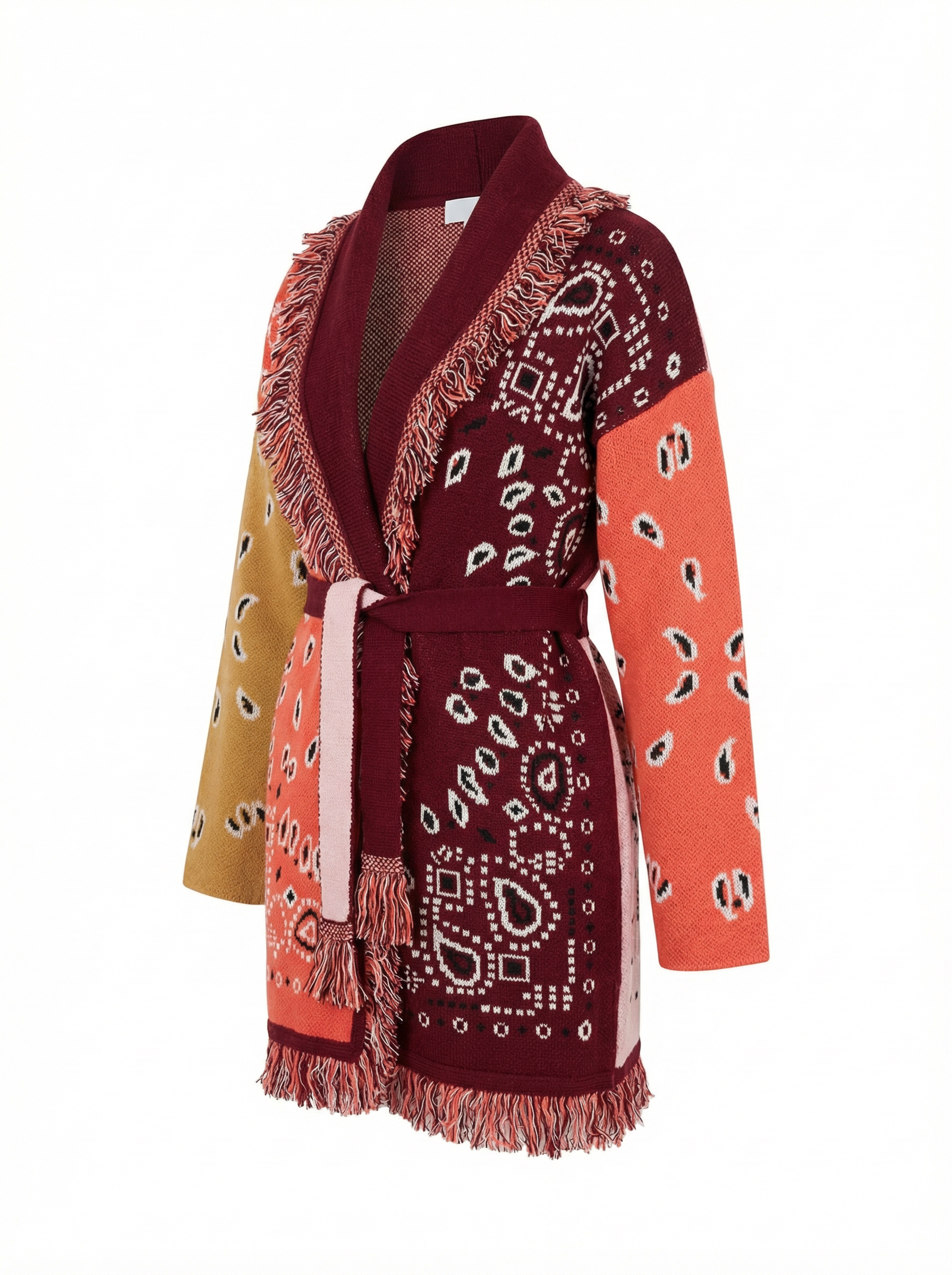 Rosé Cashmere Wrap Cardigan – Maison Aurélia