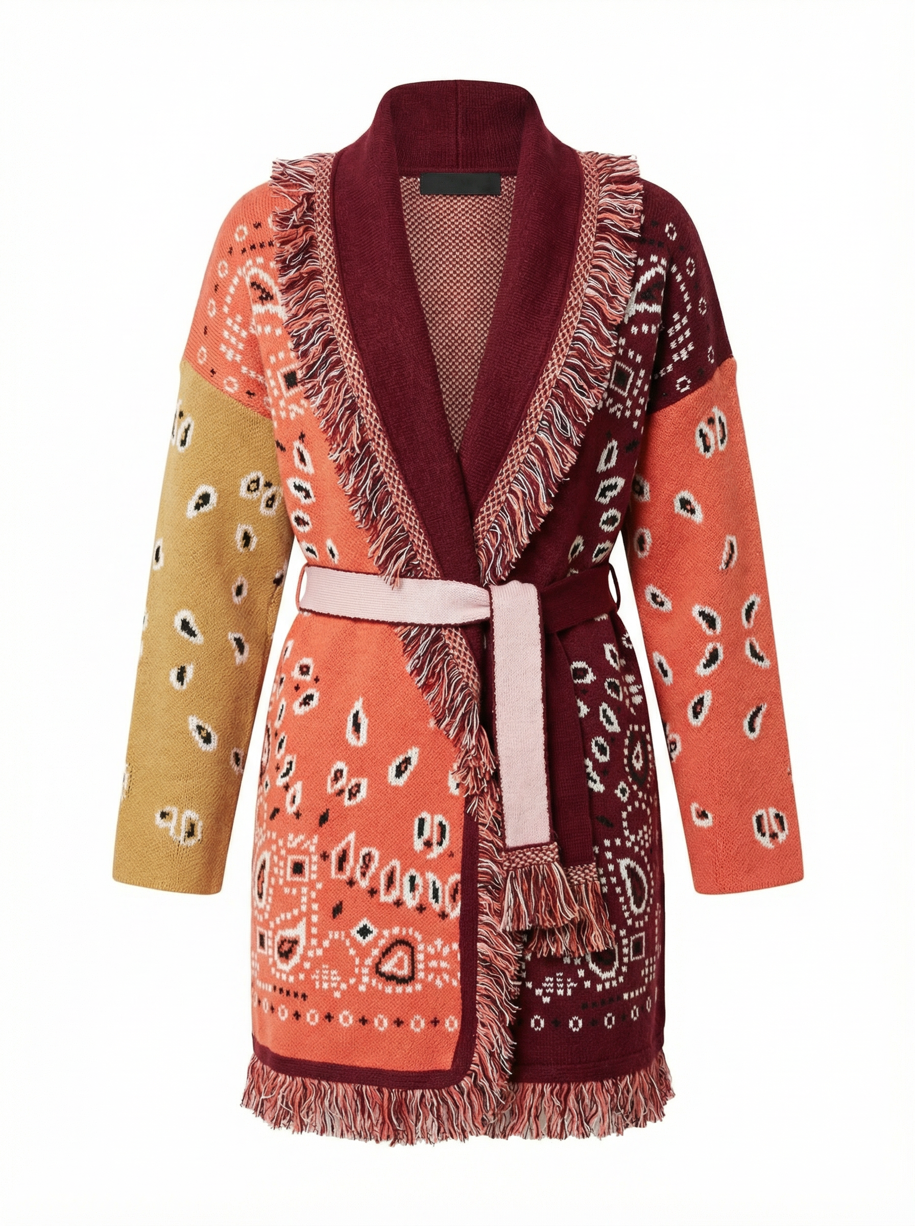 Rosé Cashmere Wrap Cardigan – Maison Aurélia