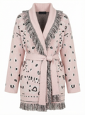 Rosé Wrap Cardigan – Maison Aurélia