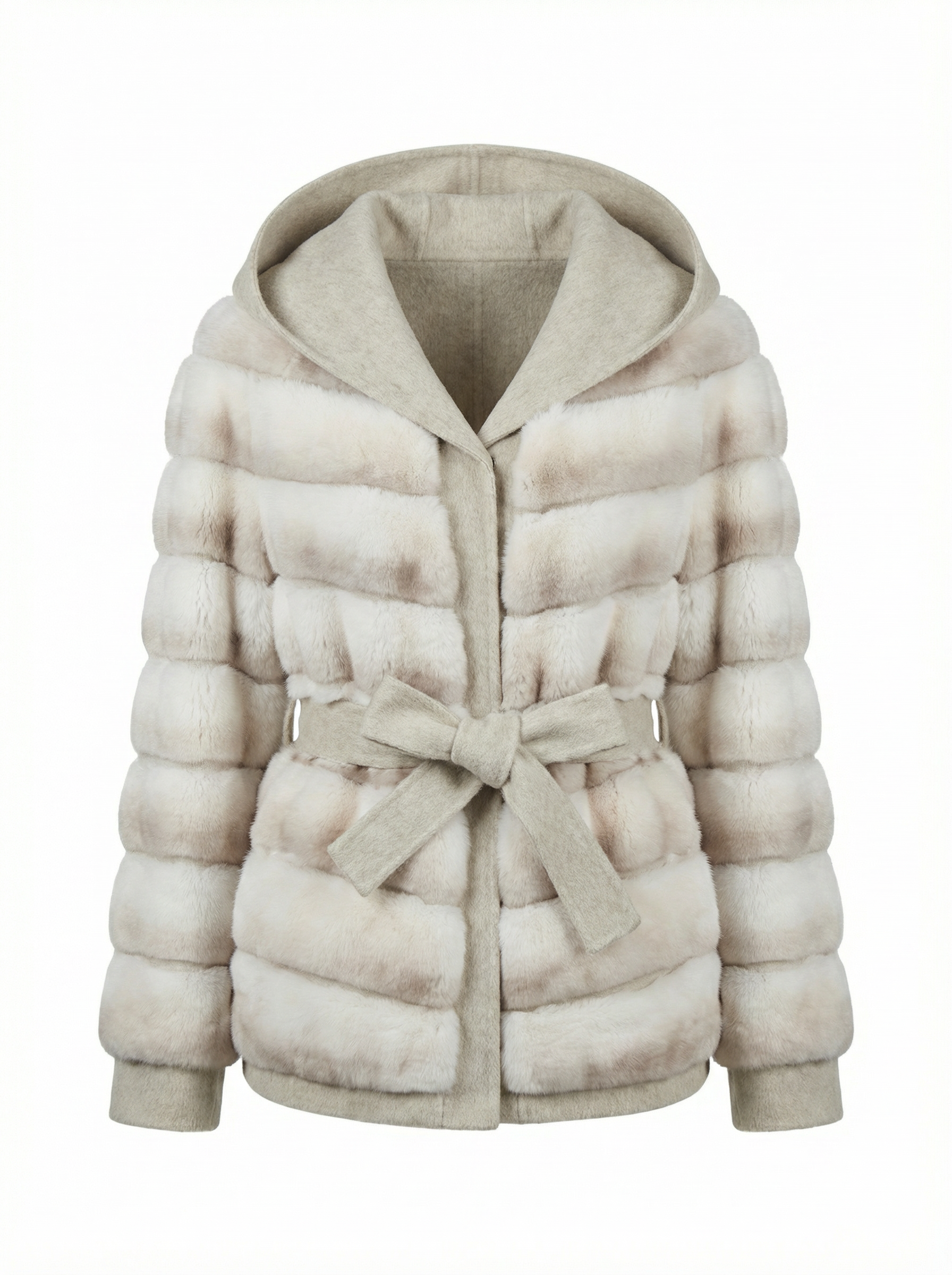 Solenne Hooded Wool Coat – Maison Aurélia
