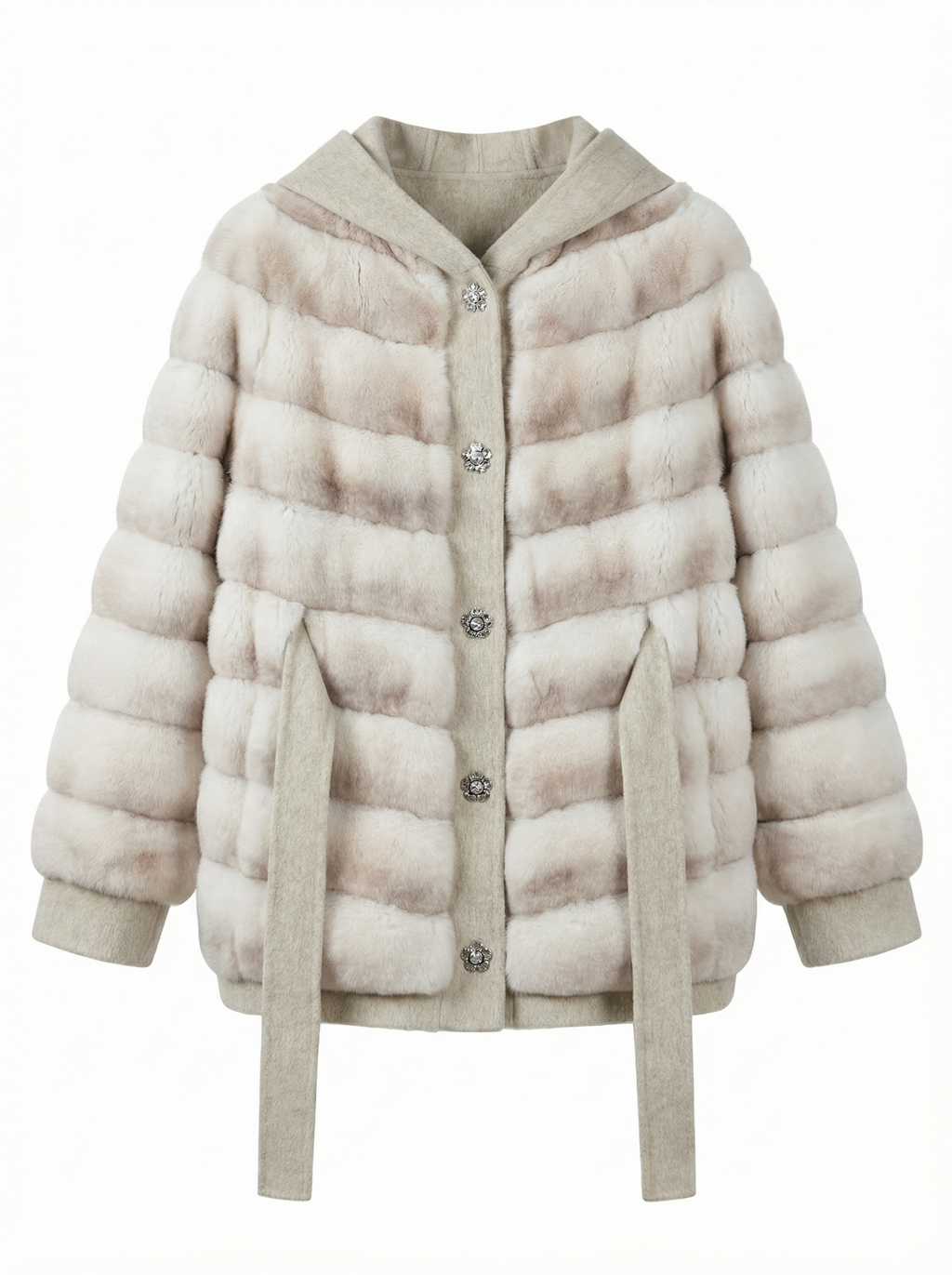 Solenne Hooded Wool Coat – Maison Aurélia