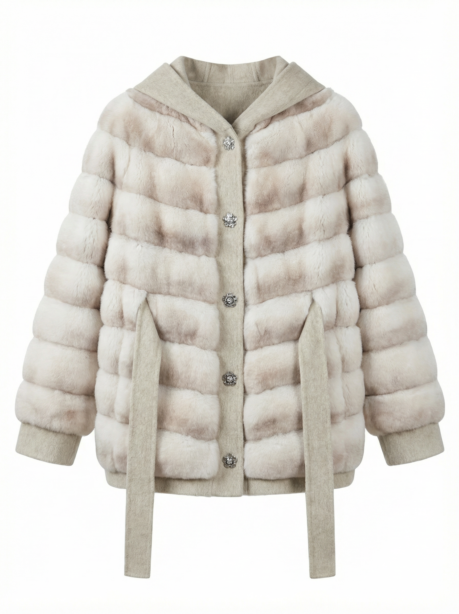 Solenne Hooded Wool Coat – Maison Aurélia