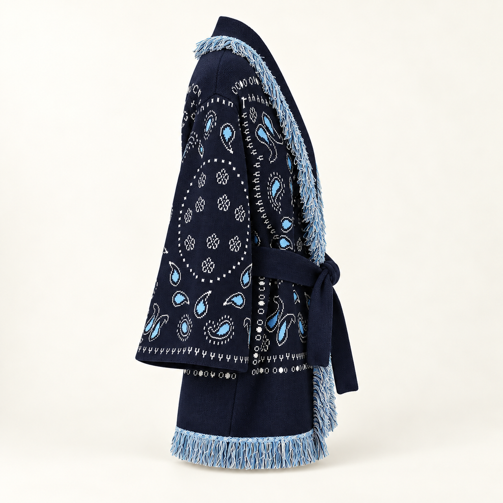 Aurore cashmere cardigan — side profile